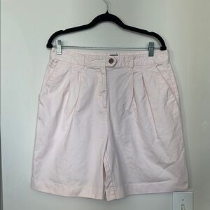 VTG 90’s Basic Edition Women’s Pastel Soft Pink Pleated Bermuda Preppy Shorts 12